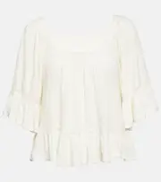 [Polo Ralph Lauren] Polo Ralph Lauren Linen top AU 10 white