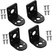 4Sets Small Motor Mount Bracket Durable Aluminum Gear Motor Holder Lightweight Resistant Easy Installation for Horizontal Mounting Applications