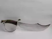 Handmade Laguiole Champagne Saber Sword Carbon Steel Blade With Leather Sheath