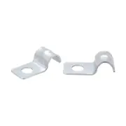 50Pcs EMT One Hole Strap Pipe Strap Zinc-Plated Steel Reinforced Rib