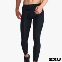 在飛比找momo購物網優惠-【2XU】男 Aero跑步壓縮長褲(黑/反光銀)