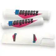 Mongoose Nylon pad set - WHITE 1987 - old school bmx