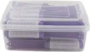 Vomeko 20pcs Hair Perm Rods,Hair Roller Curler,Curler Hairdressing Tool Kit, Fluffy Perming Rod,for Salon Barber Home (Violet)