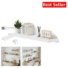 Deeper & Thicker White Floating Storage Shelf – Stylish & Practical Wall Decor