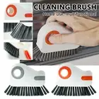 2 In 1 Hard Bristle Cleaning Brush Crevice Grout Cleaner Brush With Hidden Scrap