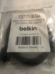 Belkin F2E7171-06-TAA Cable TAA DVI-D(24+1) to Dual Link Cable 6”