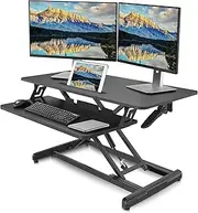 [Altus] Stand-Up Desk Converter 880mm Sit-to-Stand Tabletop Riser Workstation Black
