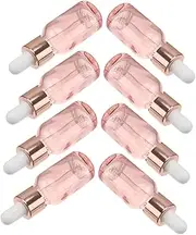 CANIGHT 8Pcs Travel Glass Dropper Bottles Light Essential Oil Containers Leakproof Design for Home and Outdoor Use for Storing Aromatherapy Liquids and Blends