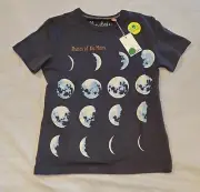 Mini Boden Moon Phases Shirt Gray NWT New 7-8