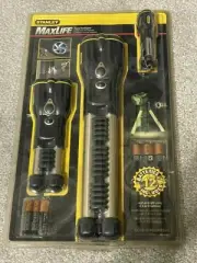 3 PK Stanley 11” Maxlife 369 Tripod LED Standing Adjustable Flashlight 2 Mini