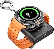 Watch Charger for Samsung, Portable Watch Charger 1800mAh Compatible with Samsung Galaxy Watch Ultra/7/FE/6/6 Classic/5/5 Pro/4/4 Classic/3/Active 2, Samsung Gear S3/Sport Watch Charger, with Keychain