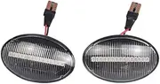 2Pcs Dynamic Side Marker Lamps Indicator Turn Signal Light For Opel Combo C B Tigra A Astra F Meriva A Corsa C B Sintra Vita(Dynamic Crystal)