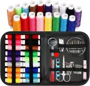 Sewing Kit Compact Needles Thread Scissors Professionals Portable Accessories