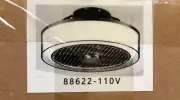 16 in Modern Integrated LED Indoor W/ Remote Gray Smart Enclosed Ceiling Fan