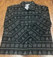 Keren Hart Jacket Women’s L Cotton Black White Artsy Boxy Vintage 90s India New
