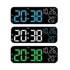 Contemporary LED Clock with Temperature and Date, Suitable for Home or Office