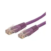 Startech C6PATCH15PL 15FT PURPLE CAT6 ETHERNET CABLE RJ45 UTP PATCH CABLE GIGABI