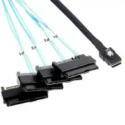 Mini-SAS to SAS Cable 0.5M SFF-8087 to SAS SFF-8087 to SFF-8482 4X SAS with S...