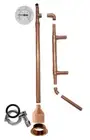 Copper Pipe Moonshine MiniReflux Still Distilling DIY Beer Keg Kit 2" Tri Clamp