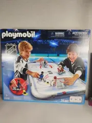 Playmobil #5068 NHL Hockey Rink Arena Action Set Playset 76 Pieces 17"x31" New