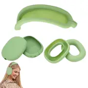 Silicone Case Cover for AirPods Max Headphones Clear Soft Ear Pad Protective Sleeves -Green