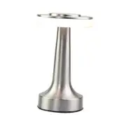O’Bright Portable LED Table Lamp with Touch Sensor, 3-Levels Brightness, Silver