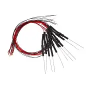 10pcs Pre-soldered Surface Micro Mounted LED Warm White Light Diode 0603 DC6-18V