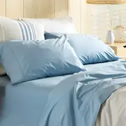 Deborah Hutton Vintage Wash Sheet Set - Blue - Double