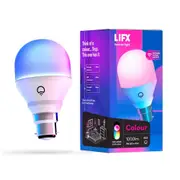 LIFX 1000lm Wi-Fi Smart LED Light Bulb - Colour A60 - B22 Bayonet Cap