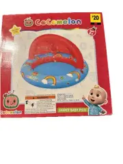 Cocomelon Toddler Inflatable Shaded Pool Ages 2+. New