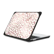 MacBook Pro 13-inch (M1 / M2 / Intel) Bounce Case Chic Modern Pink Rose Gold White Leopard Cheetah Animal Print