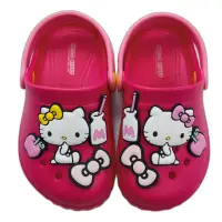 在飛比找momo購物網優惠-【樂樂童鞋】台灣製Kitty布希鞋 - 桃色 另有兩色可選(