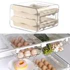 Egg Storage Container Stackable Egg Storage Box for Household Cabinet Pantry