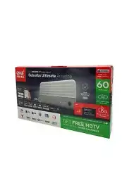 One For All Suburban Amplified Indoor Digital TV Antenna White Fabric