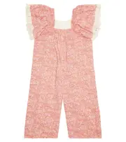 [Louise Misha] Louise Misha Irene floral cotton jumpsuit Y 12 pink