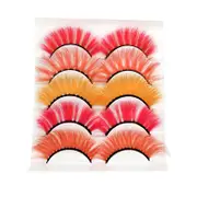 Nevenka 3D False Eyelashes Colored Thick Lashes for Performance Halloween-14