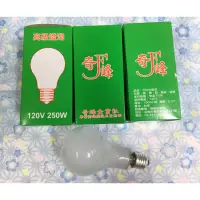 在飛比找蝦皮購物優惠-120V 250w 傳統鎢絲燈泡 E27燈頭 保溫燈炮