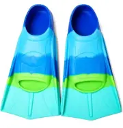 Kids Swim Fins,Short Youth Flippers Swimming Training Fins XS Blue Planet