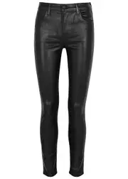 J Brand Maria Coated Skinny Jeans - Black - W24 W24