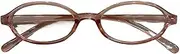 Vintage Retro Small Frame Glasses for Women Blue Light Blocking Ellipse Shape Eyewear Trendy College Girl Accessories Lightweight Comfortable Stylish Minimalist Classic