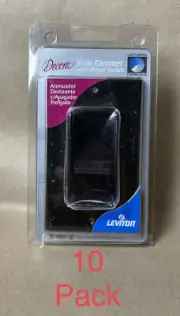10X Leviton 6621-P Sureslide 600w Dimmer Single Pole On/Off Switch Slide Dimmers