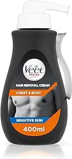 Veet Chest and Body Men Hair Removal Cream, 400 ml