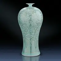 在飛比找樂天市場購物網優惠-景德鎮瓷器花瓶陶瓷梅瓶大號手繪描金瓷瓶落地中式客廳裝飾品擺件