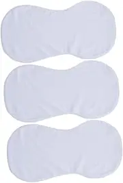 GREENADSCAPE 3 pcs DIY Sublimation Blank Burp Cloths Double Absorbent Heat Transfer Burping Cloth for Custom Patterns Practical Spit Up Towel