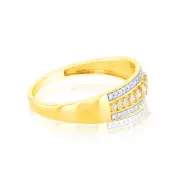 1/5 Carat Diamond Dress Ring in 9ct Yellow Gold, Q