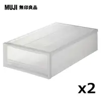 在飛比找PChome24h購物優惠-【MUJI 無印良品】PP衣裝盒/小/2入