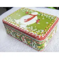 在飛比找ETMall東森購物網優惠-玻璃珠用圣誕款鐵盒馬口鐵盒火車頭收納盒方形鐵盒上下蓋盒子