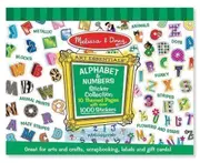 Melissa and Doug - 1000 Sticker Collection - 10 Alphabet and Numbers Themes