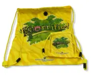 Build A Bear Workshop Factory Yellow Zoorific! Drawstring Bag Backpack Bundle