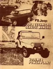1978 Jeep Technical Service Manual (3 Volumes) - Includes 11x26 Wiring Diagrams